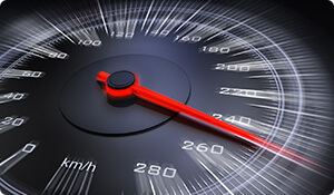 A speedometer is used to measure the speed of displaying targeted ads to the right audience